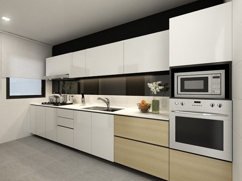 Custom Made Designer Kitchen Cabinet Singapore at Cheap Price
